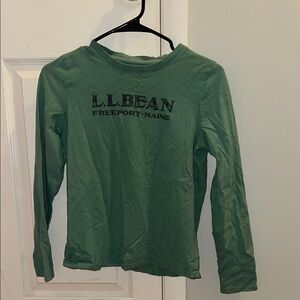 L.L. Bean Kids Green Long Sleeve Shirt